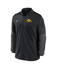 Nike Men's Black Iowa Hawkeyes One Goal Performance Half-Zip Pullover Hoodie
