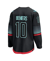 Fanatics Men's Matty Beniers Black Seattle Kraken Alternate Breakaway Player Jersey