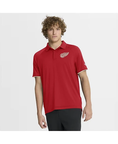Fanatics Men's Red Detroit Red Wings Authentic Pro Centennial Rink Raglan Polo Shirt