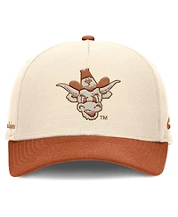 Nike Men's Natural/Texas Orange Texas Longhorns Academic Rise Dri-fit Adjustable Hat