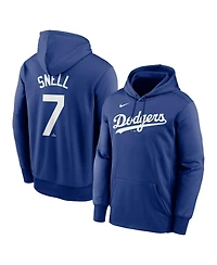 Nike Men's Blake Snell Blue Los Angeles Dodgers Player Name Number Hoodie