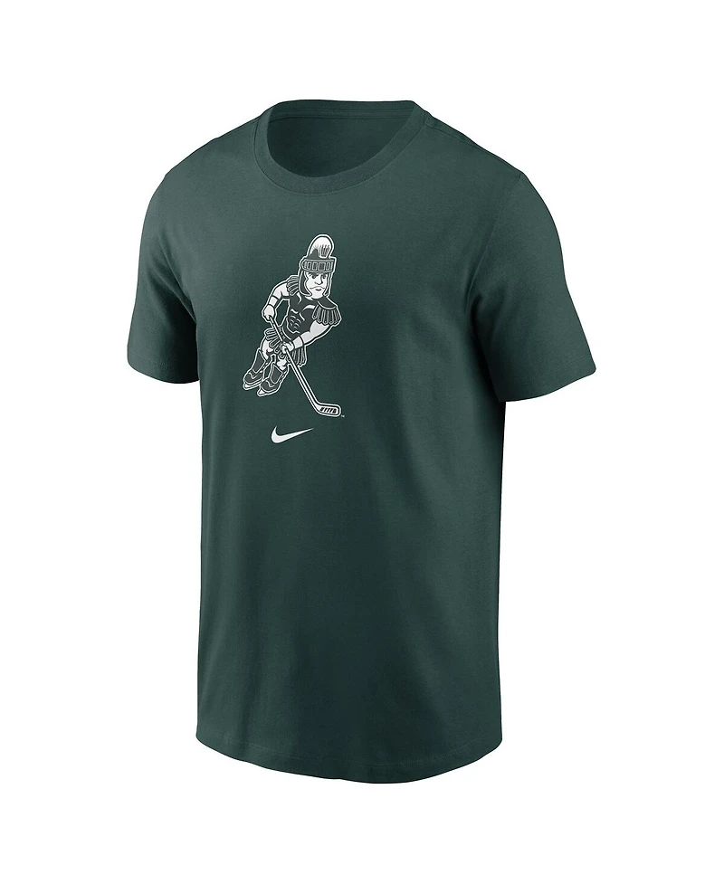 Nike Men's Green Michigan State Spartans Hockey Sparty Sport T-Shirt