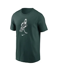 Nike Men's Green Michigan State Spartans Hockey Sparty Sport T-Shirt