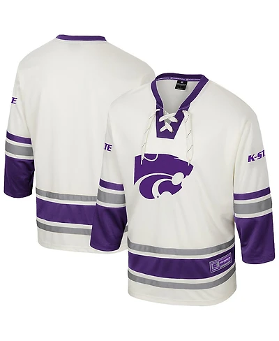 Colosseum Men's Cream Kansas State Wildcats Puck Proud Fashion Hockey Jersey