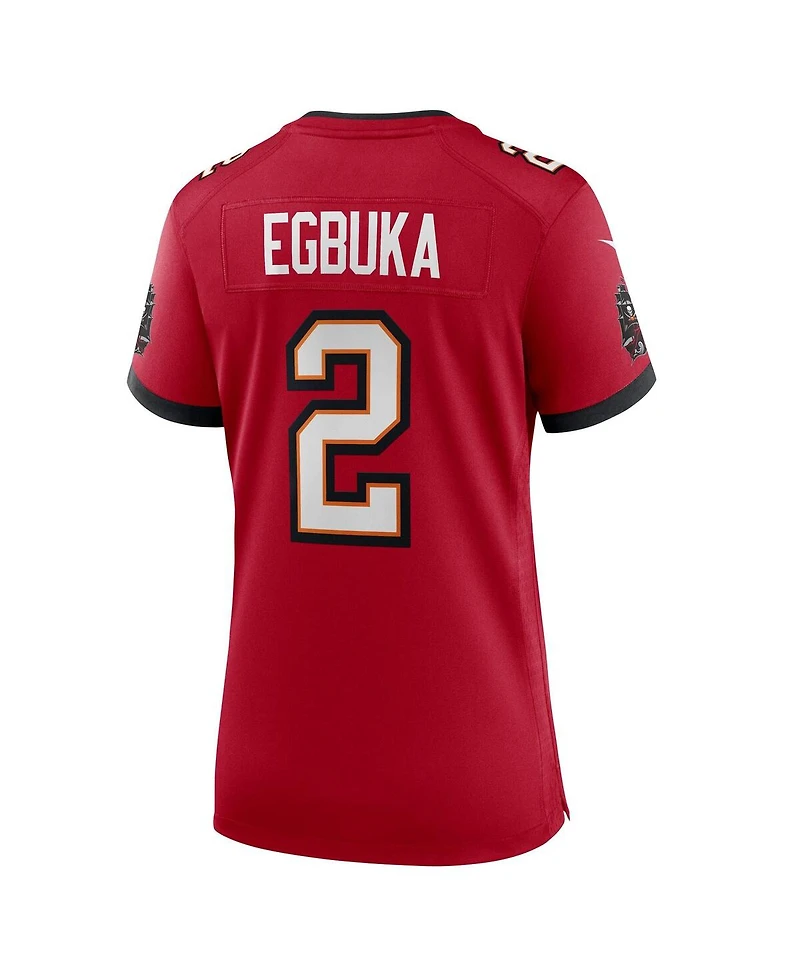 Nike Women's Emeka Egbuka Red Tampa Bay Buccaneers Team Game Jersey