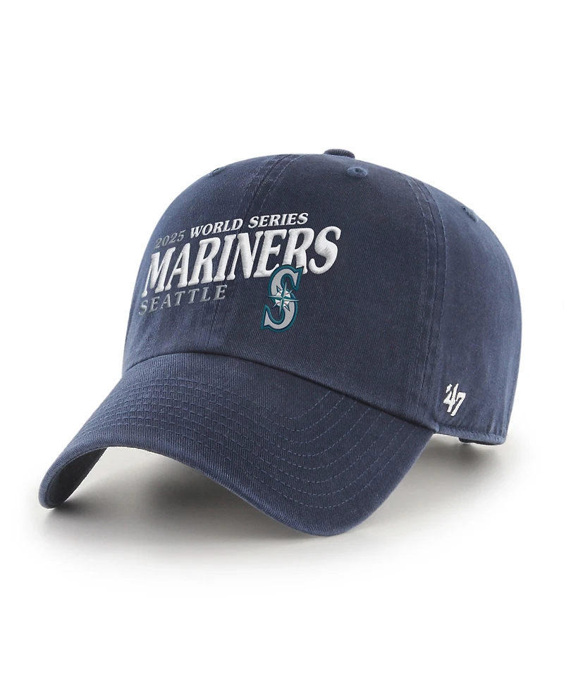'47 Brand Men's Navy Seattle Mariners 2025 World Series Clean Up Adjustable Hat