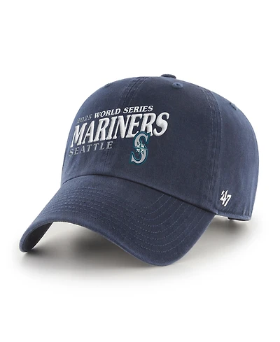 '47 Brand Men's Navy Seattle Mariners 2025 World Series Clean Up Adjustable Hat