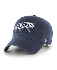 '47 Brand Men's Navy Seattle Mariners 2025 World Series Clean Up Adjustable Hat