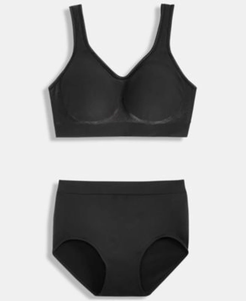 Bali Womens Comfort Revolution Comfortflex Seamless Shaping Bra One Smooth U All Over Smoothing Brief Underwear