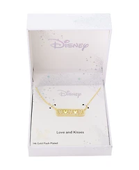Disney Mickey Mouse and Minnie Mouse Cubic Zirconia Pendant Necklace