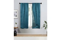 Superior Senna Textured Blackout Curtain Set of 2 Panels