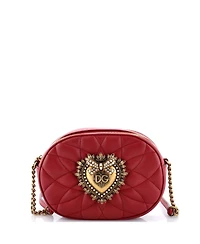 Pre-Owned Dolce & Gabbana Small Devotion Camera Bag Quilted Leather