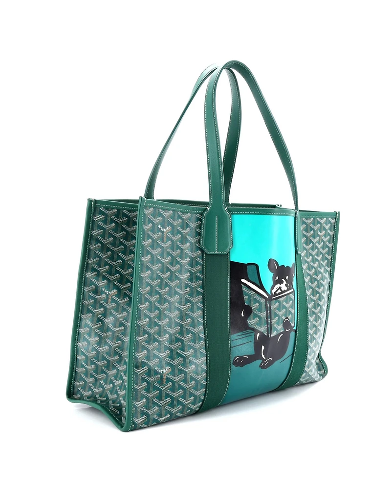 Pre-Owned Goyard Mm Villette Tote Printed Coated Canvas