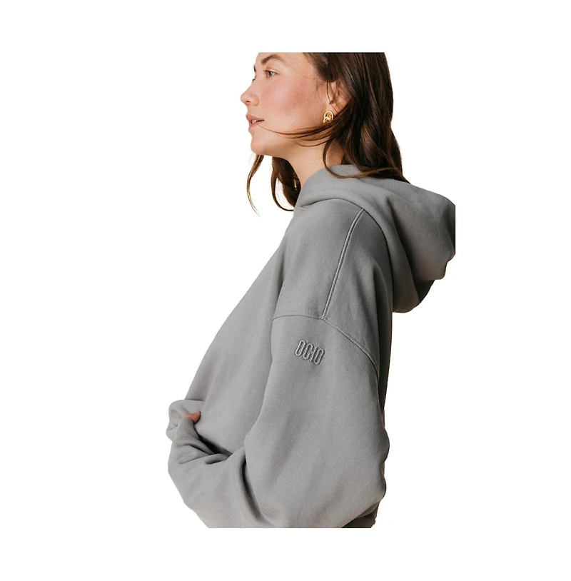 Ocio Women's Organic Cotton Teddy Oversized Hoodie