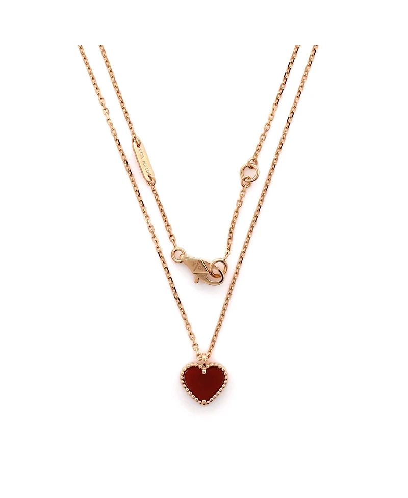 Pre-Owned Van Cleef & Arpels Sweet Alhambra Heart Pendant Necklace