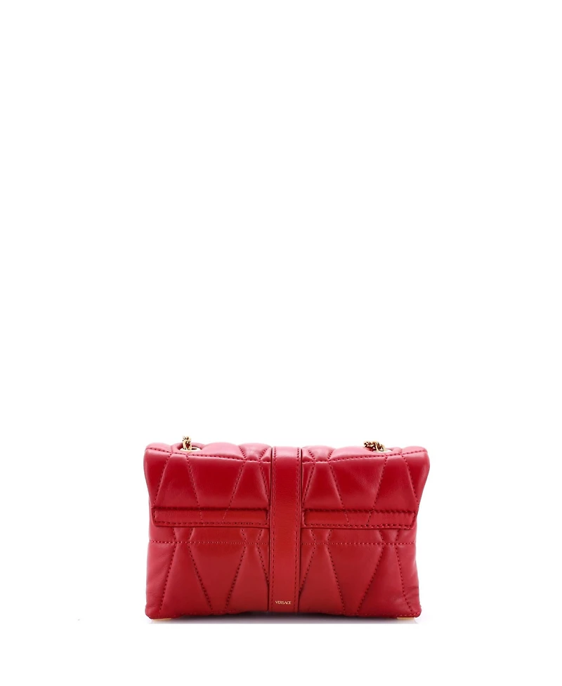Pre-Owned Versace Mini Kleio Shoulder Bag Quilted Leather