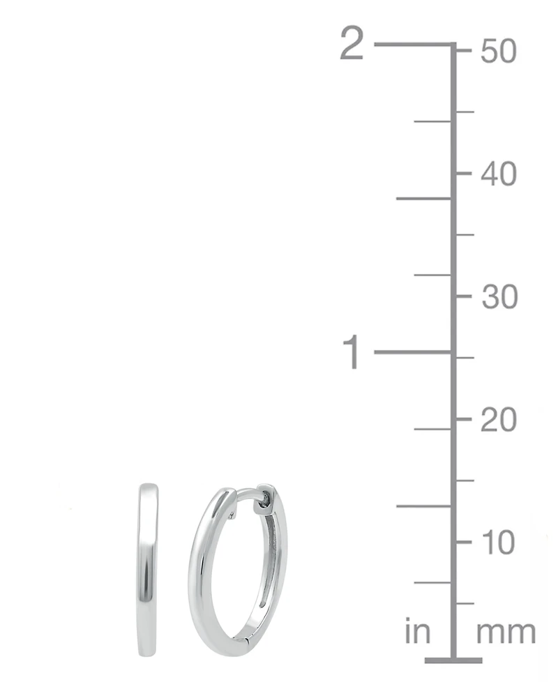 Macy's 2-Pc. Diamond Hoop Earrings Set (1/6 ct. t.w.) Sterling Silver