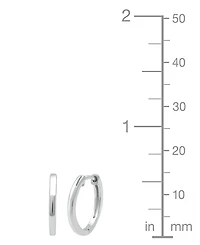 Macy's 2-Pc. Diamond Hoop Earrings Set (1/6 ct. t.w.) Sterling Silver