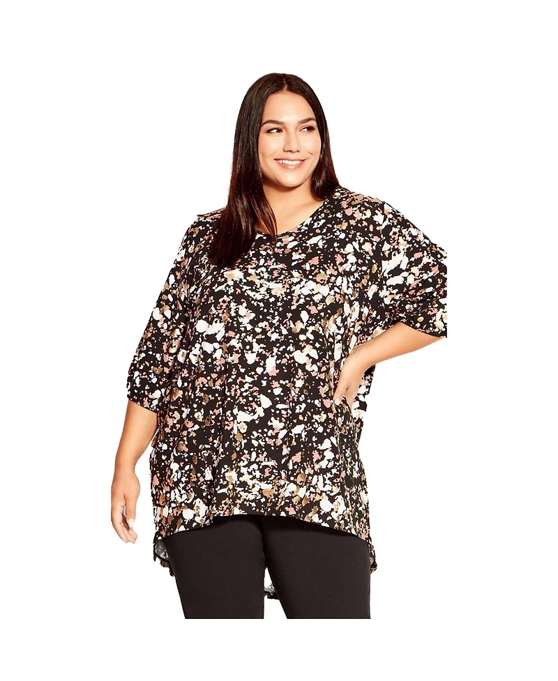 Avenue Women's Leila Foil Print Top