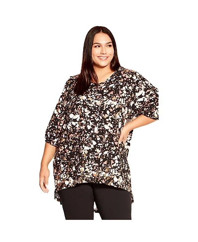 Avenue Women's Leila Foil Print Top