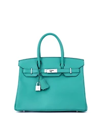 Pre-Owned Hermes Birkin Handbag Epsom with Palladium Hardware