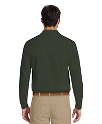 Pga Tour Men's Fine Line Long-Sleeve Polo Shirt