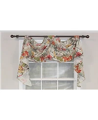 Rlf Home Kira 3-Scoop Victory Swag Multi. 4 Tabs 64"W x 26"L For windows up to 60"W