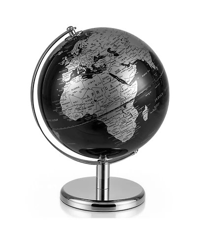 Mecale 8" World Globe Modern Decorative Tabletop Earth Globe