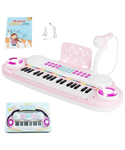 Mecale Multifunctional 37 Electric Keyboard Piano with Microphone