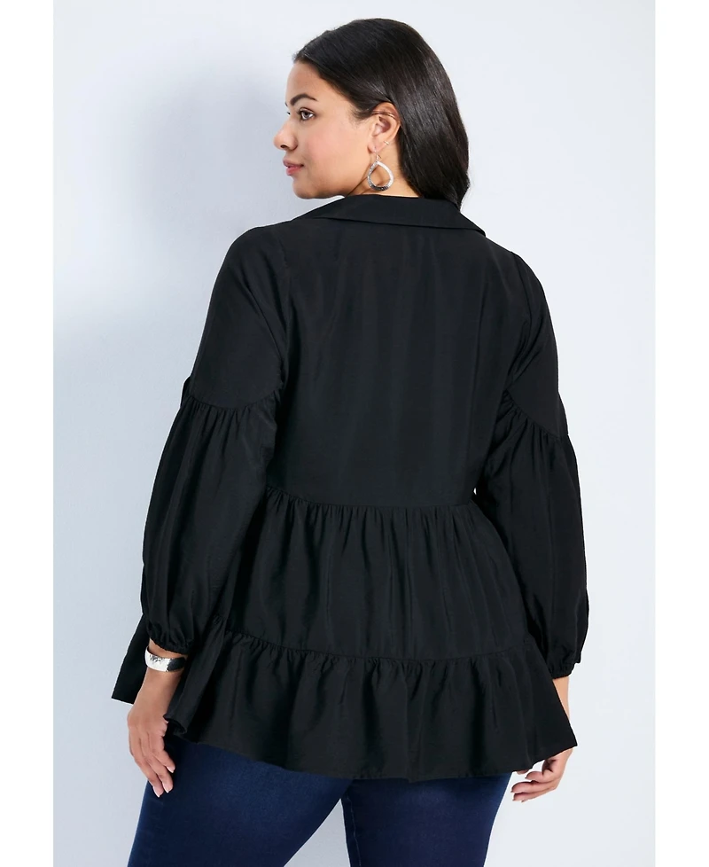Avenue Women's Amari Tiered Tunic Shirt