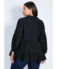 Avenue Women's Amari Tiered Tunic Shirt
