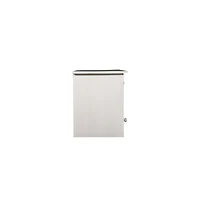 Porter Designs Bali Solid Hand Carved Wood Nightstand, White