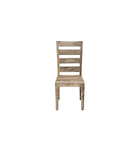 Porter Designs Berkshire Solid Wood Dining Chair, Brown (Set of 2)