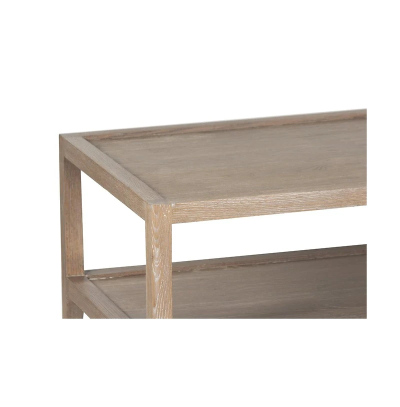 Lowell Solid White Oak Wood Coffee Table