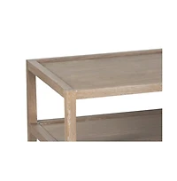 Lowell Solid White Oak Wood Coffee Table