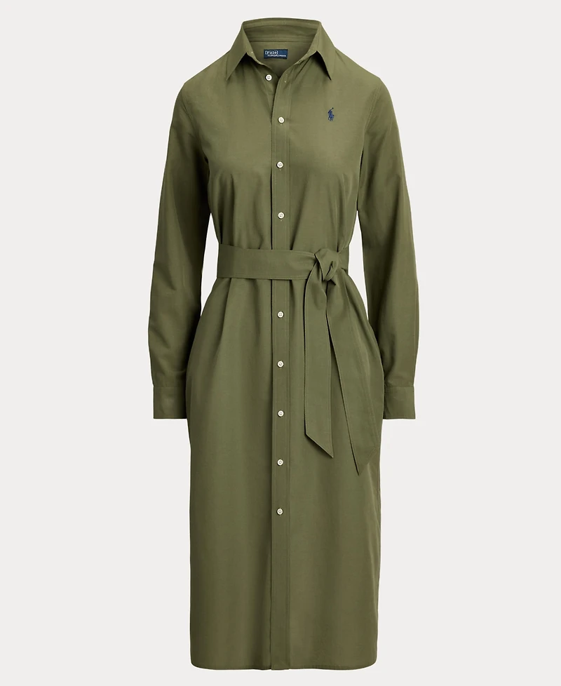 Polo Ralph Lauren Women's Long-Sleeve Belted Shirtdress