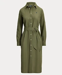 Polo Ralph Lauren Women's Long-Sleeve Belted Shirtdress