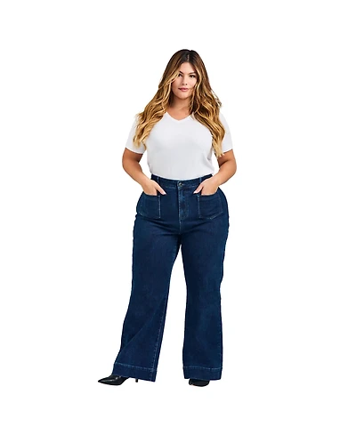 Avenue Women's Emma Wide Leg Jean