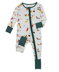 Leveret Toddler Footed Bamboo Pajamas, Pine Tree, Matching Family Christmas Pajamas