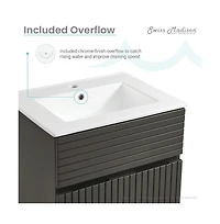 Swiss Madison Bernay 24" Bathroom Vanity in Cedar Gray