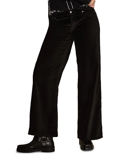 Lucky Brand Women's Velvet Sweet Mid-Rise Wide-Leg Jeans