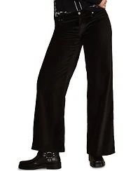 Lucky Brand Women's Velvet Sweet Mid-Rise Wide-Leg Jeans