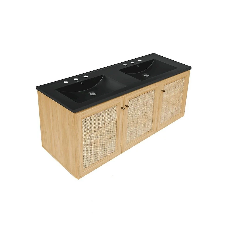 Swiss Madison 48" Wall-Mounted Bathroom Vanity