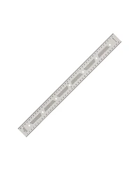 JessEm 07416 Stainless Steel 450mm Precision Ruler with Patented Flex Grip and Fade Resistant Markings