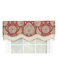 Wakeshire Glory All Season 3" Rod Pocket Valance 50" x 16" Garnet by Rlf Home