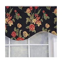 Rlf Home Luxurious Modern Design Classic Garland Regal Style Window Valance 50" x 17" Gold