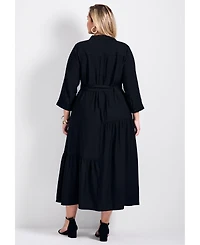 Avenue Women's Flora Belted Shirtdress