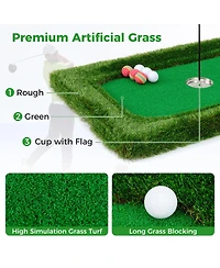 37.5 x 25.5 Inch Floating Golf Green for Pool Chipping Green Mat