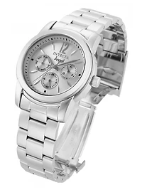 Invicta Women's 0461 Angel Quartz Chronograph Silver Dial Watch