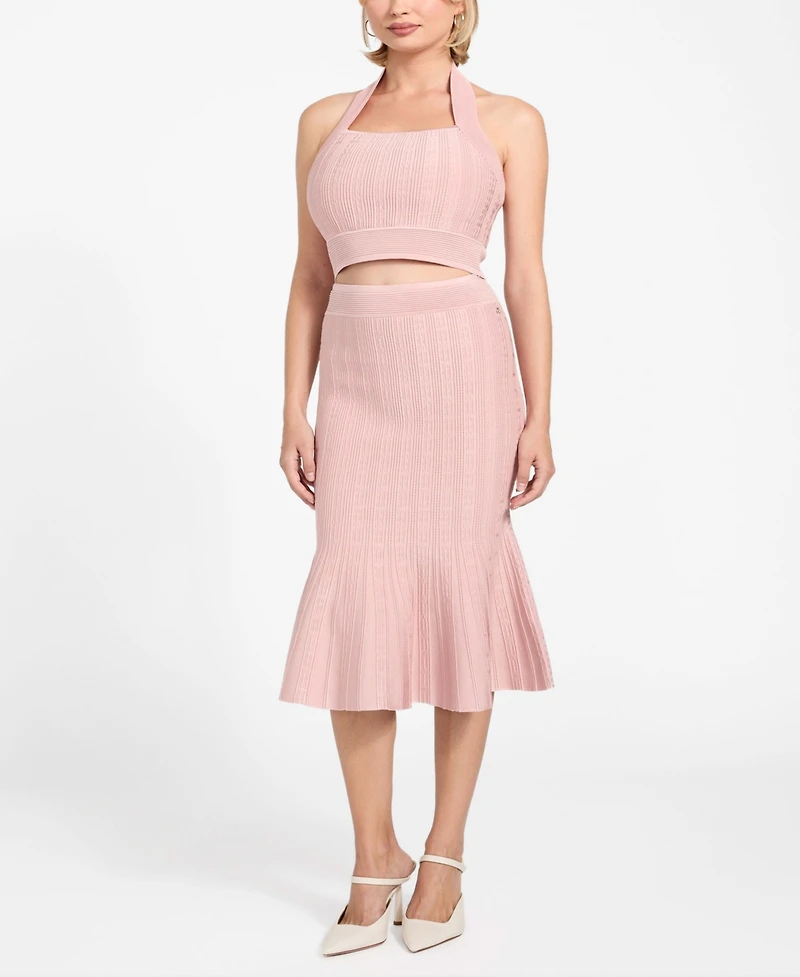 Guess Women's Sofie Pull-On Fit and Flare Skirt